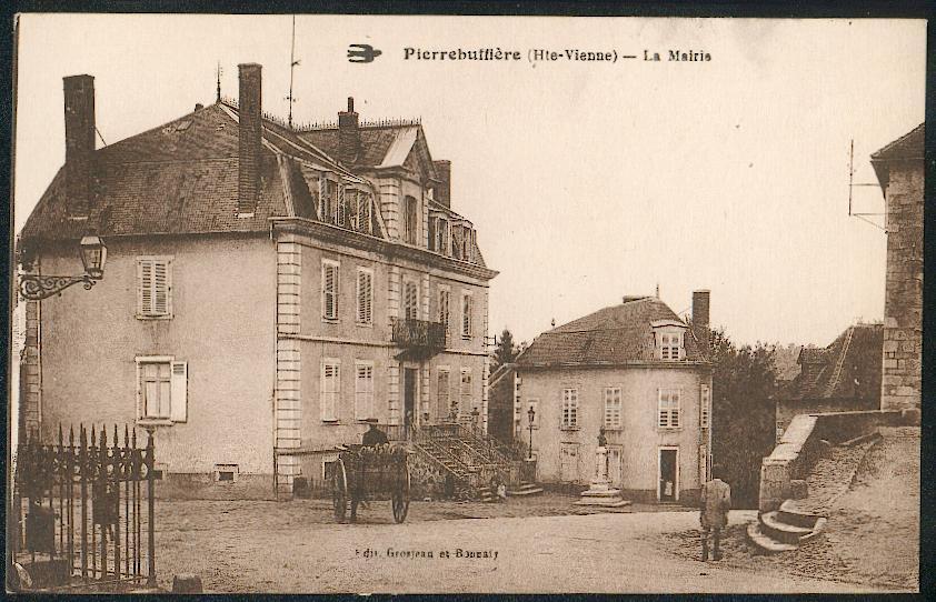 87 - PIERREBUFFIERE. La Mairie. - Pierre Buffiere