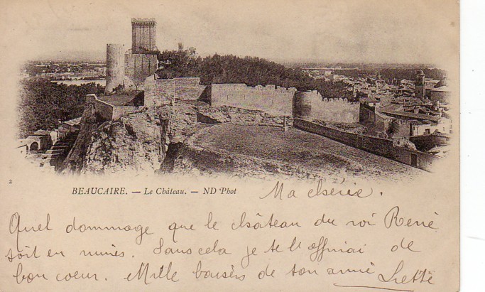 30 BEAUCAIRE  Belle Cpa Du Château - Beaucaire