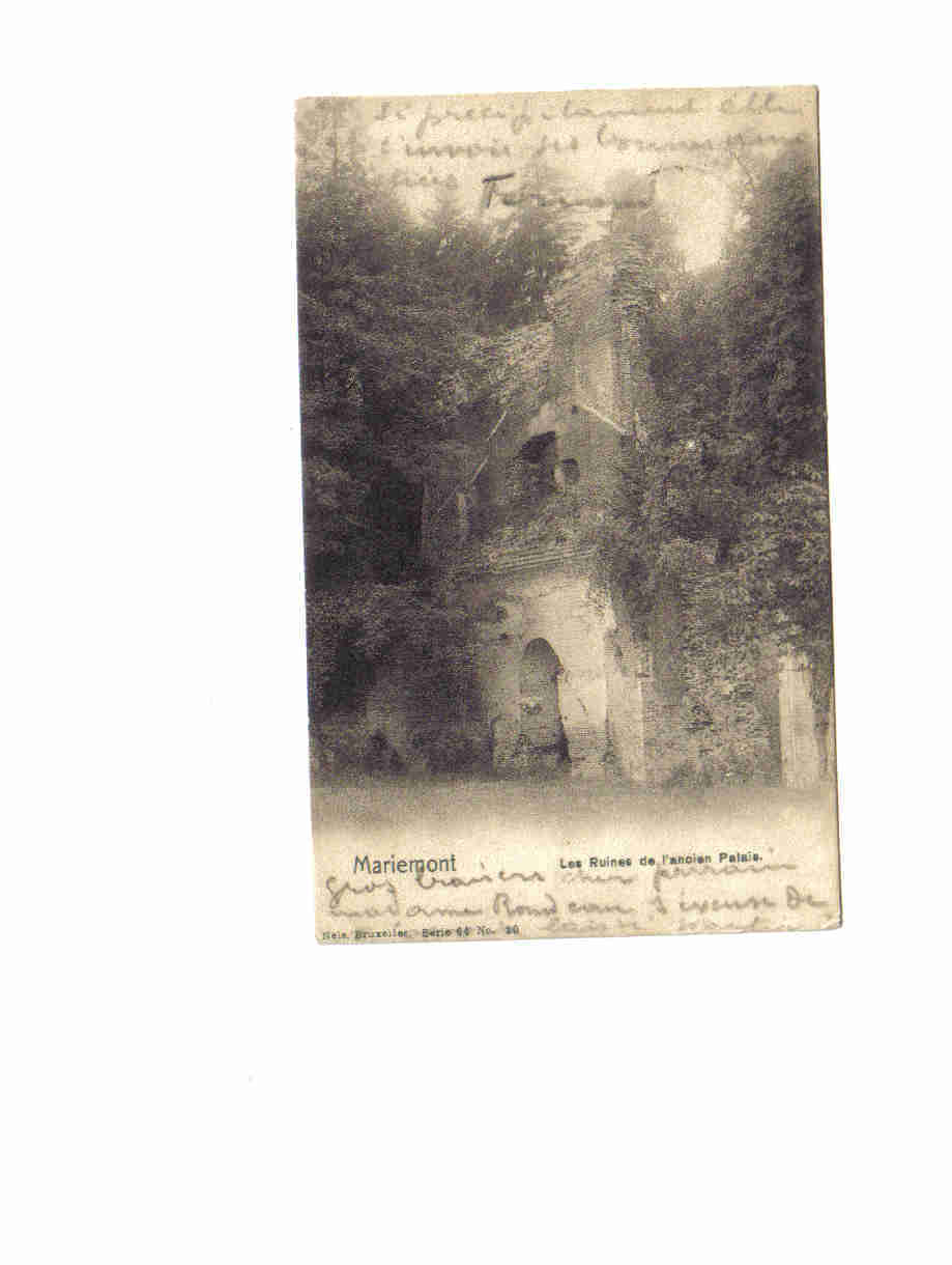 Mariemont Les Ruines De L´ancien Palais Nels Serie64 N°20 1905 - Morlanwelz