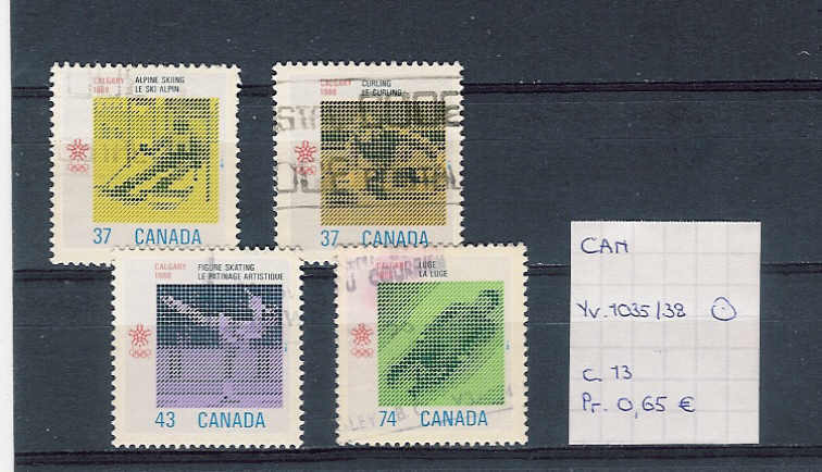 Canada Yv. 1035-38 Used - Inverno1988: Calgary