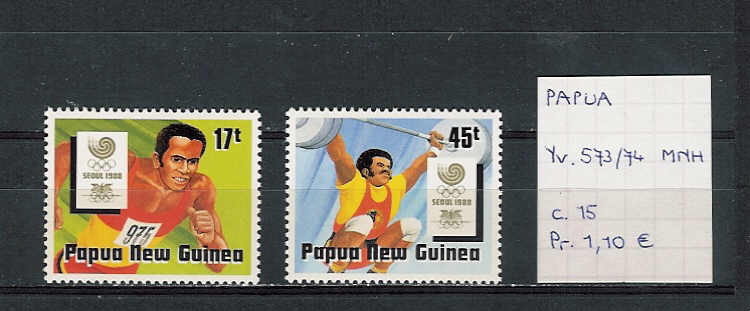 Papua Yv. 573-74 MNH - Ete 1988: Séoul