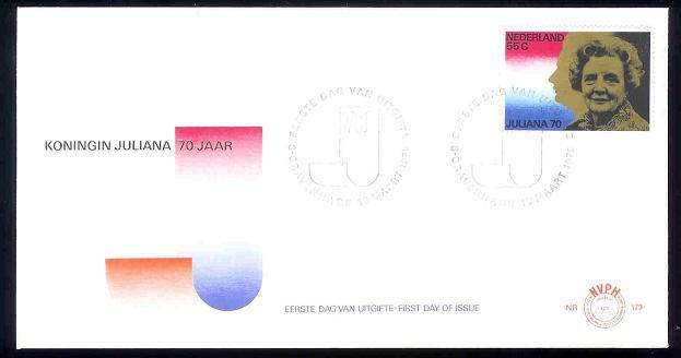 NEDERLAND 1979 FDC E173 Royal Birthday Juliana F1971 - FDC