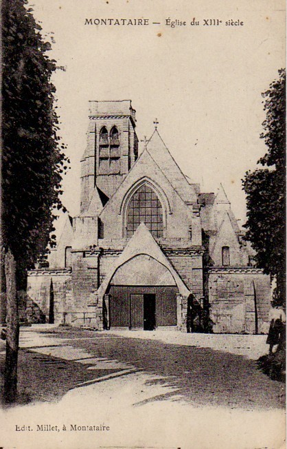 60 MONTATAIRE Eglise Du XIII Sieclecpa Ecrite En 1918 Edit.Millet, A Montataire - Montataire