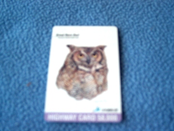Télécarte Hibou : Great Horn Owl - Japon - Highway Card - 58 Unités - état Impeccable - Déjà Utilisée - Ref A696 - Águilas & Aves De Presa