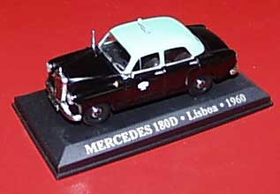 MERCEDES 180D Taxi 1:43 Lisbonne Lisbon Lisboa 1960 Portugal Altaya - Otros & Sin Clasificación