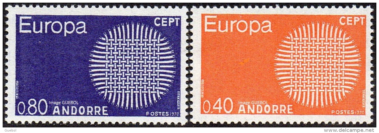 CEPT / Europa 1970 Andorre Français N° 202 Et 203 ** - 1970