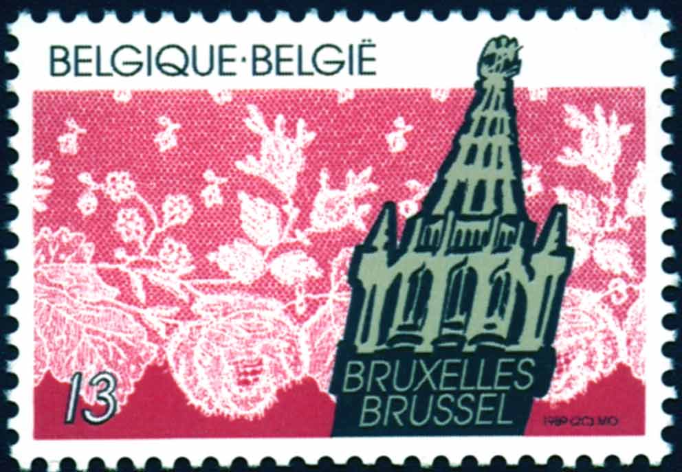 BELGIQUE. N° 2315 à 2317. Dentelles Avec Motifs Et Sommet De Monuments: Marche, Brugge, Bruxelles - Other & Unclassified