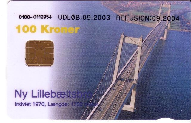 Bridge – Bruecke – Puente - Carpette – Ponte -  Bridges - Denmark Ny Lillebaeltsbro ( 100.kr ) - Landschaften