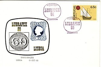 PORTUGAL   Special Cover  LUBRAPEX  80 - Voile