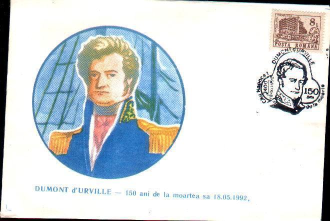 Cover Polar DUMONT D"URVILLE 1992 Romania. - Autres & Non Classés