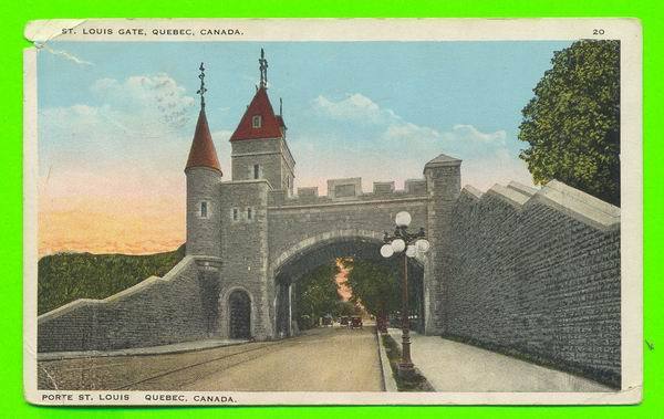 PORTE ST. LOUIS - QUÉBEC - LIBRAIRIE GARNEAU LTÉE - CARTE VOYAGÉE - - Québec – Les Portes