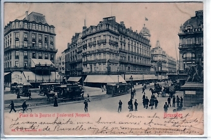 Place De La Bourse Et Boulevard Anspach - Anderlecht