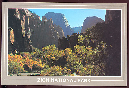 {18582} Carte Postale " USA , Utah , Parc National Zion " - Zion