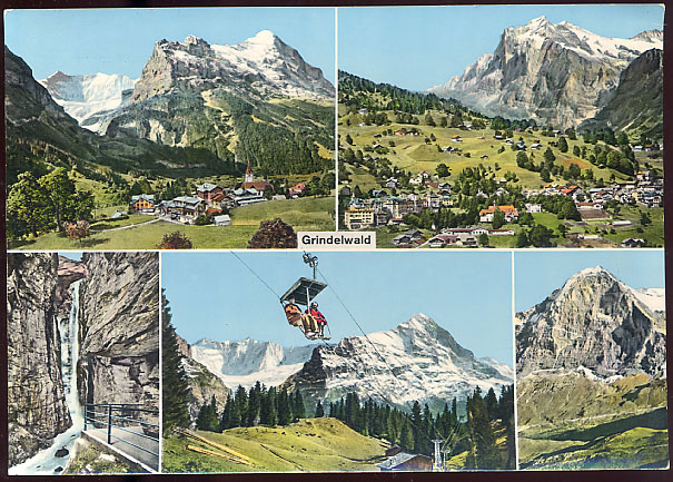 {13514} Carte Postale " Suisse , Grindelwald "    Multivues - Grindelwald