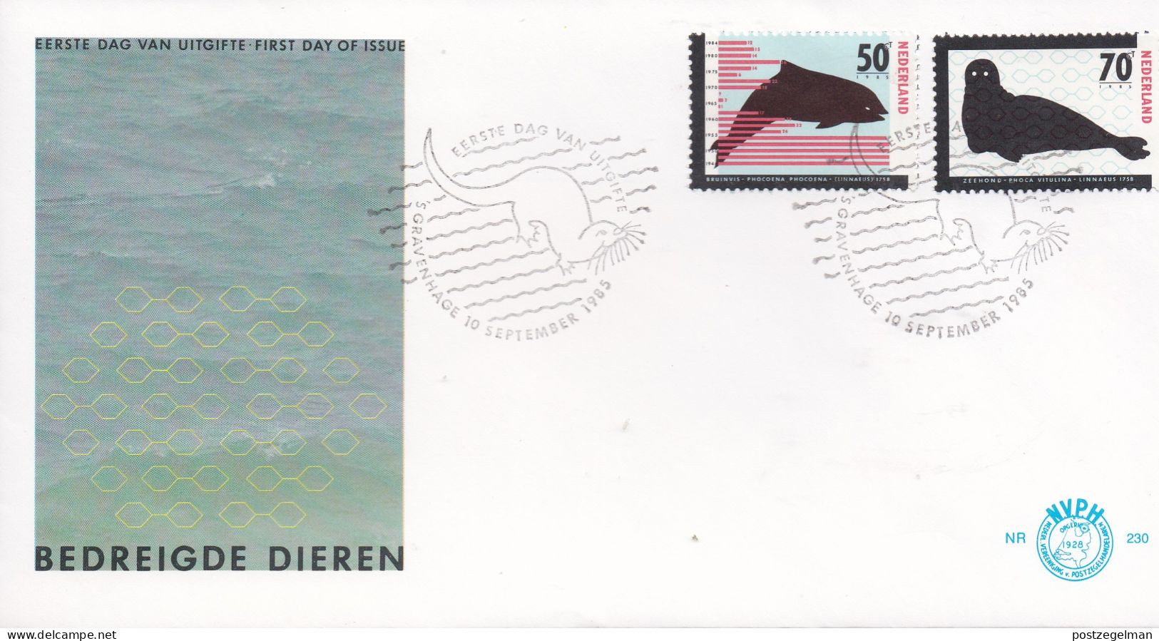 NEDERLAND 1985 FDC E230 F1784 - Storia Postale