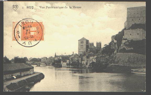 Huy    Vue Pano E La Meuse - Huy