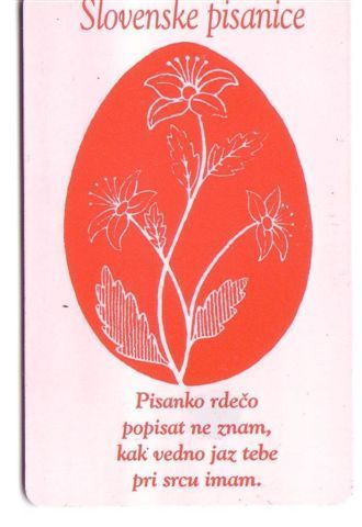 HAPPY EASTER ( Slovenia Rare Card ) *** Heureux Pâques - Ostern - Feliz Pascua - Buona Pasqua * Egg - Eggs - œuf - Estaciones