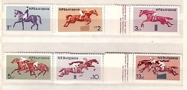 1965 HORSEMANSHIP  6v.-MNH  BULGARIA  / Bulgarie - Hippisme