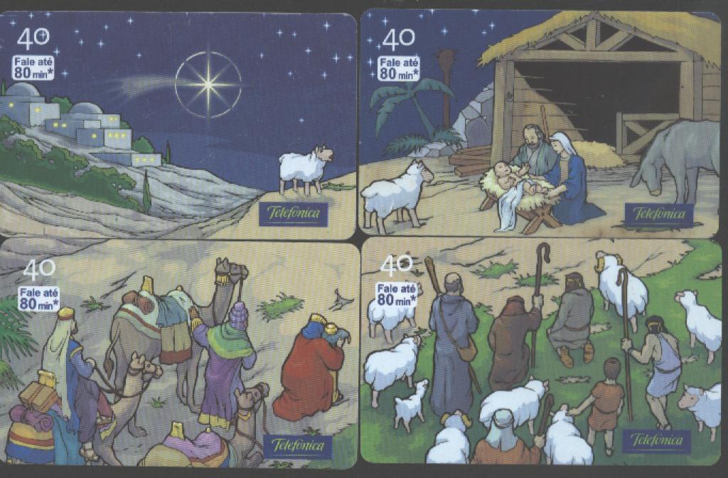 PUZZLE - BRAZIL - PUZZLE SET OF 4 - CHRISTMAS - CAMEL - JESUS CHRIST - Puzzles