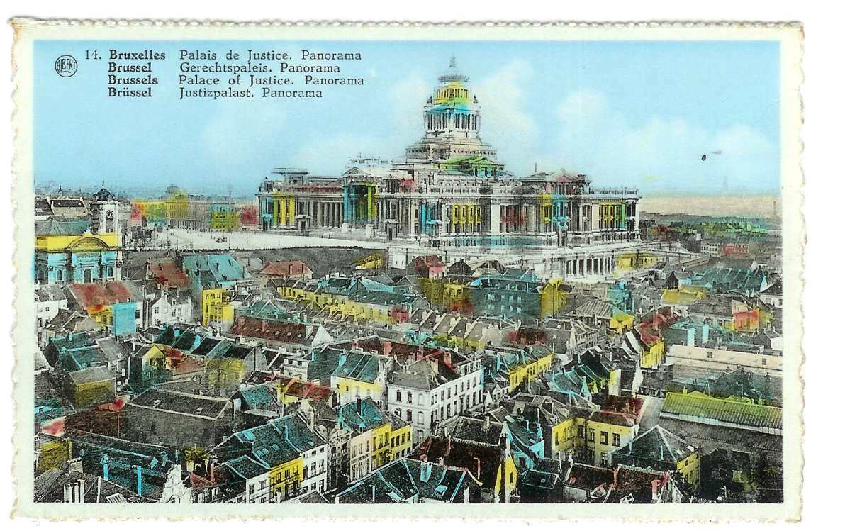 BRUXELLES Palais De Justice - Panorama (état Neuf) - Panoramische Zichten, Meerdere Zichten
