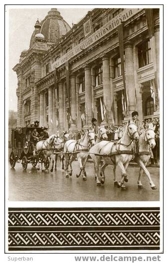 DILLIGENCE à 6 CHEVAUX En 1958 - BUCAREST, ROUMANIE - ´VRAIE PHOTO´ - BELLE Et RARE !!! (x-071) - Attelages