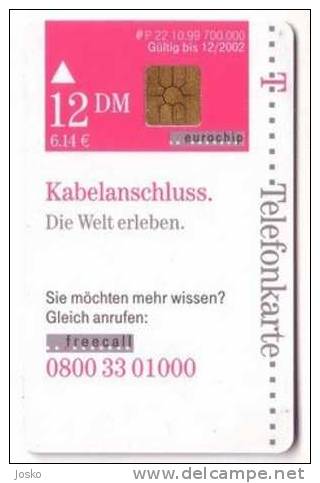 Kabelanschluss ( Germany P 22 10.99 ) **  Beautifull Girl  ( Scratched , See Scan For Condition) - Autres & Non Classés