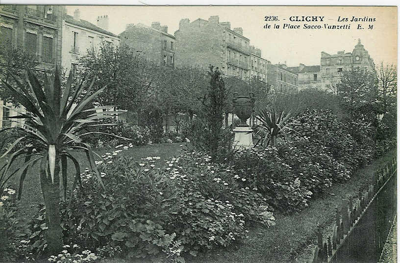 CLICHY - Les Jardins De La Place Sacco-Vanzetti. - Clichy