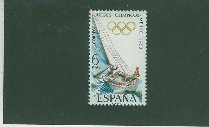 EU0184 Voile Espagne 1968 Neuf ** Jeux Olympiques De Mexico - Zeilen