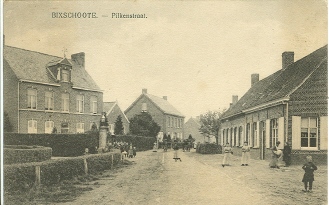 Bixschoote : Pilkenstraat - Langemark-Poelkapelle