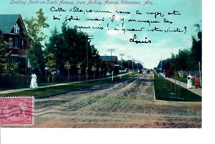 Looking North On Sixth Avenue ,from Mckay Avenue, Edmonton, Alta - Edmonton