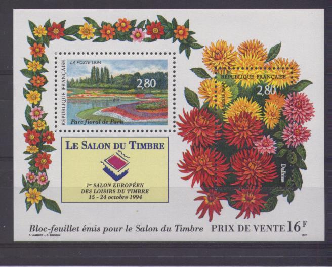 FRANCE, Salon Du Timbre 1994, Flore, B.F. N° 16 Yvert Neuf ** - Ongebruikt