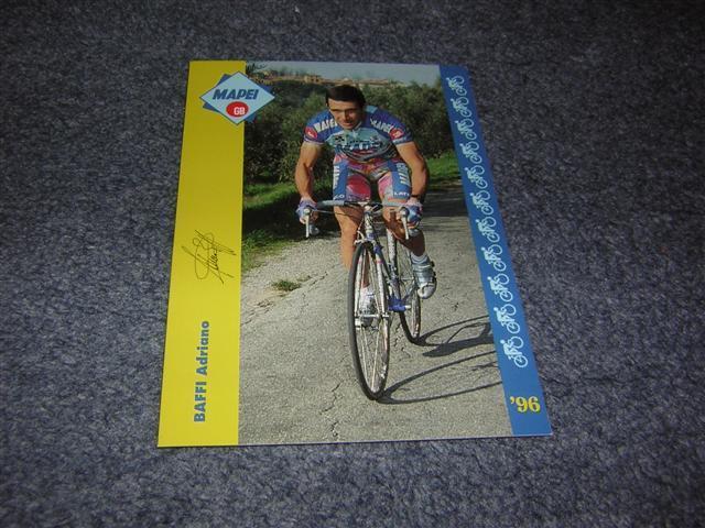 Cyclisme Equipe MAPEI 1996 BAFFI - Cyclisme