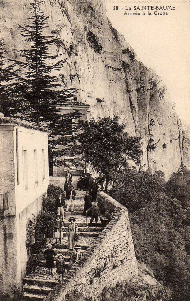 83 STE BAUME (envs St Maximin) Arrivée à La Grotte, Animée, 191? - Saint-Maximin-la-Sainte-Baume