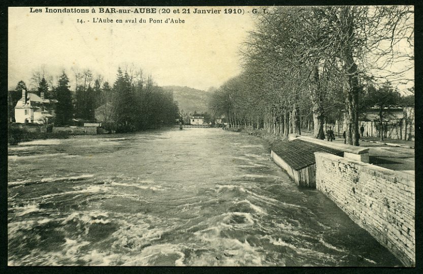 10 - BAR-SUR-AUBE - Les Inondations à Bar-Sur-Aube (20 Et 21 Janvier 1910) - Bar-sur-Aube