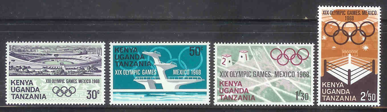 K.U.T. 1968 MNH Stamp(s) Olympic Games Mexico 177-180 #4416 - Verano 1968: México