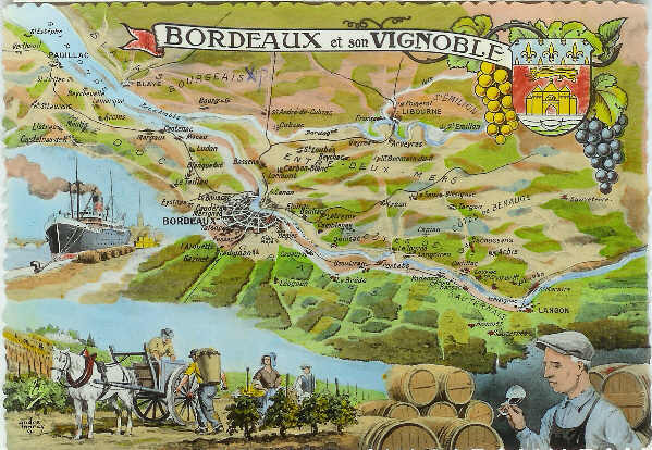 BORDEAUX Et Son VIGNOBLE - Maps