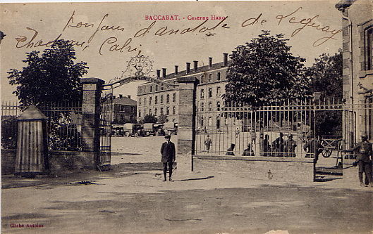 BACCARAT  CASERNE  HAXO  1919 - Baccarat