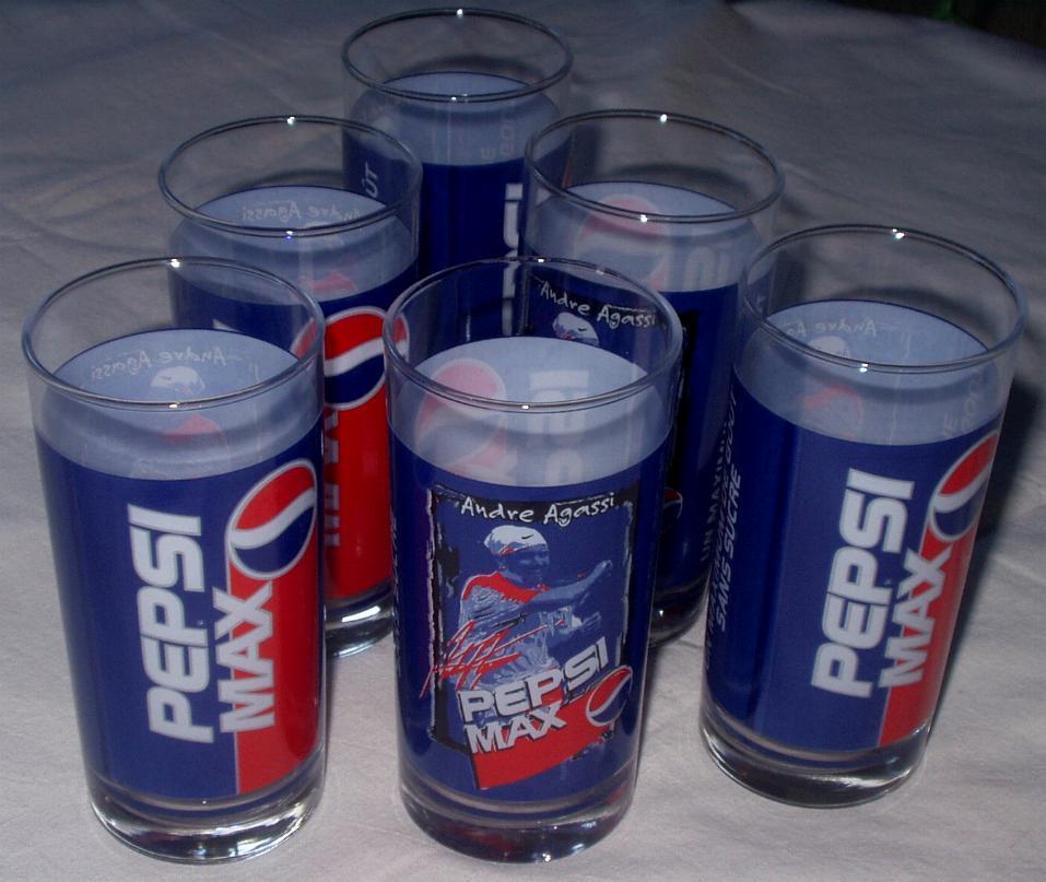 Verres "PEPSI COLA" Agassi - Verres