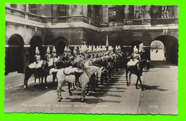 LONDON, UK - THE CHANGING OF THE GUARD - WHITEHALL - ROYAL HORSE GUARDS - - Buckingham Palace