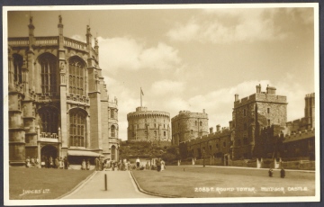 Round Tower, Windsor Castle, U.K. - Real Photo - Windsor Castle