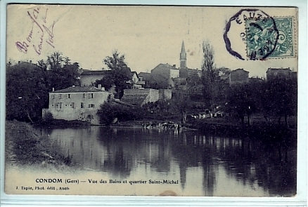 Vue Des Bains Et Quartier Saint Michel - Condom