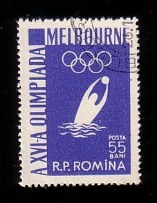 RUMANIE - 1956 - Water Polo - 1v - Used - Wasserball