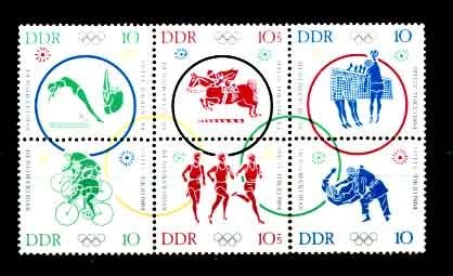 R.D.A. - Y.&T. - Feuille De 742/47** - Cote 30 € - Ete 1964: Tokyo