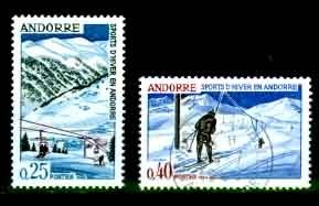 ANDORRE (France) - Y.&T. - 175** + 176 - Cote 3,45 € - Hiver