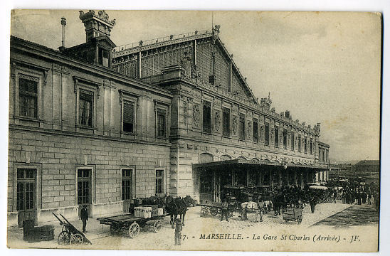 Marseille, La Gare Saint Charles Arrivée - Bahnhof, Belle De Mai, Plombières