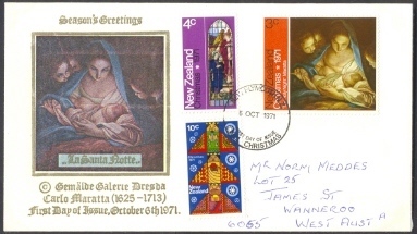 New Zealand FDC - Christmas 1971 - Other & Unclassified