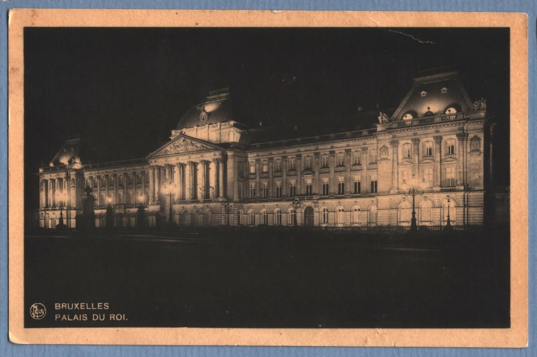 ** BRUXELLES - BRUSSEL ** (Nels) Palais Du Roi Le Soir, Koninklijk Palais 's Nachts, King's Hall By Night - Brussels By Night