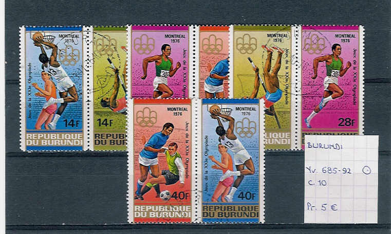 Burundi Yv. 685-92 Used - Zomer 1976: Montreal