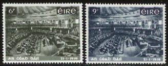 EIRE 1969 Nat. Parliament MNH 228-229 # 831 - Unused Stamps