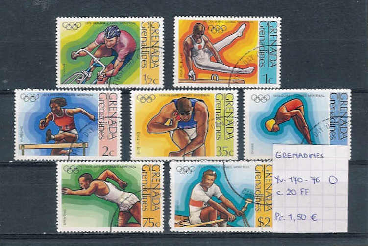 Grenadines Yv. 170-76 Used - Verano 1976: Montréal